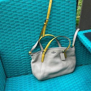 Genuine leather COACH small crossbody with detachable straps. Circa 2015.